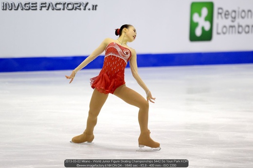 2013-03-02 Milano - World Junior Figure Skating Championships 5442 So Youn Park KOR